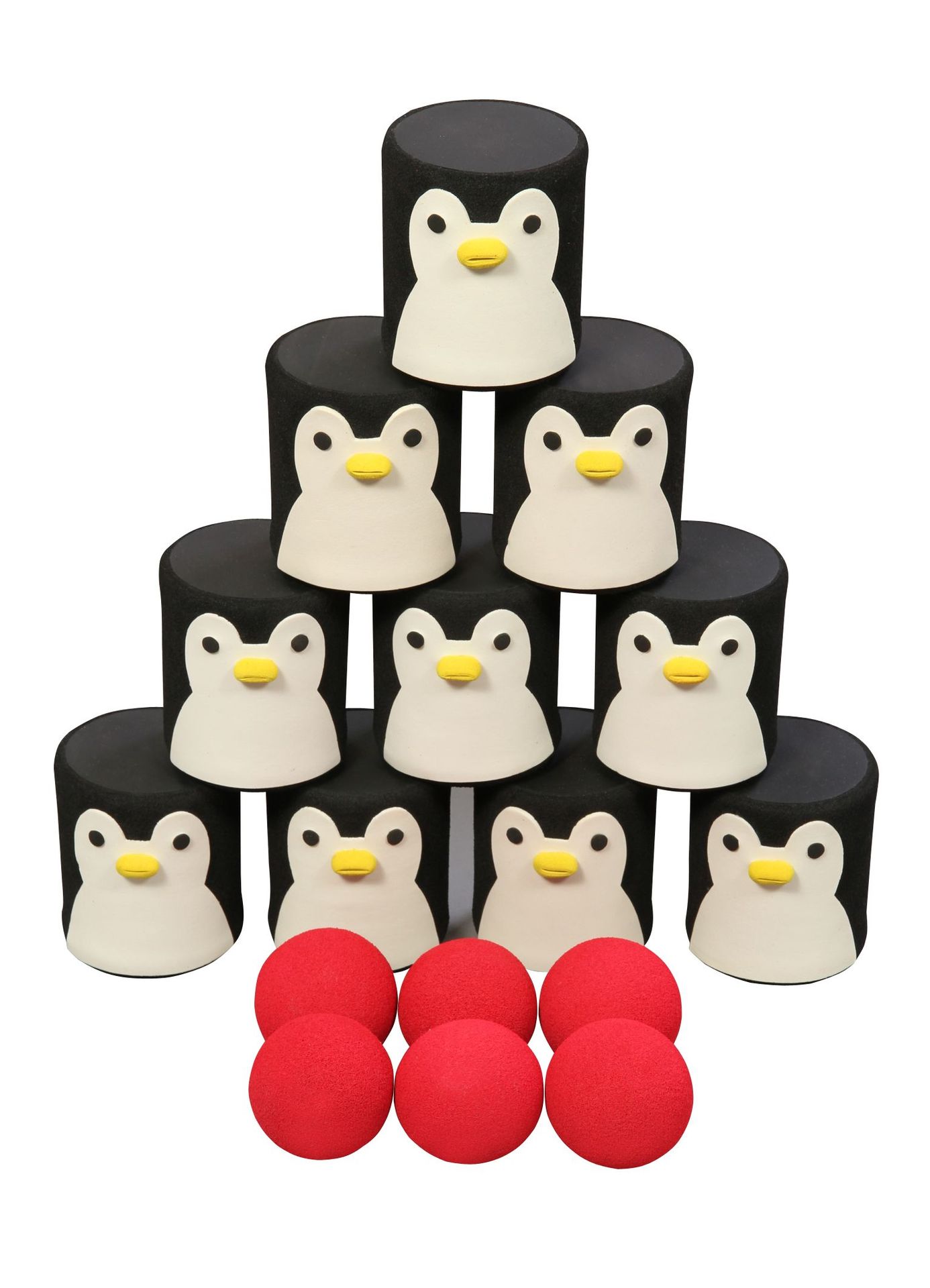 Pinguin-Dosenwurfspiel