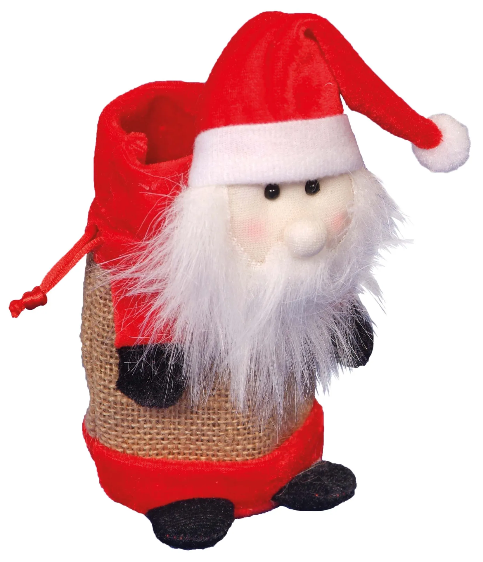 Weihnachtsbeutel | Jute Santa Claus | Dragon Toys