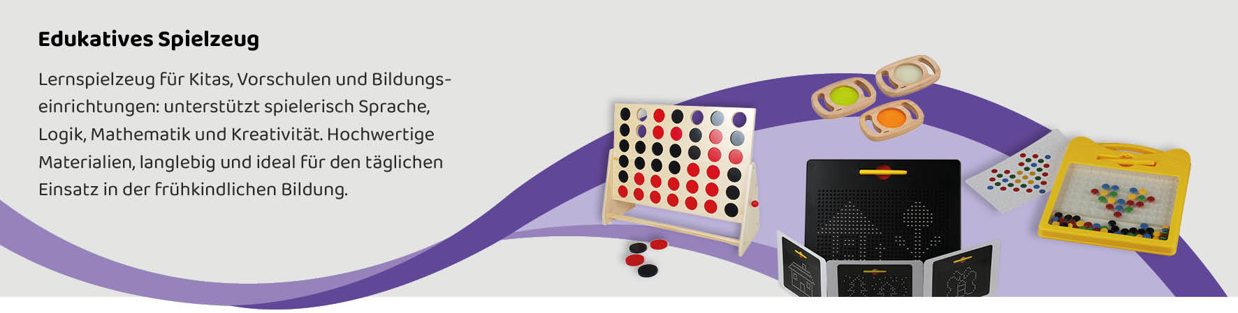 Edukatives Spielzeug Edutkatives Lernspielzeug für Kitas und Vorschulen – didaktische Spielmaterialien zur Förderung von Sprache, Logik, Mathematik und Kreativität, ideal für frühkindliche Bildung