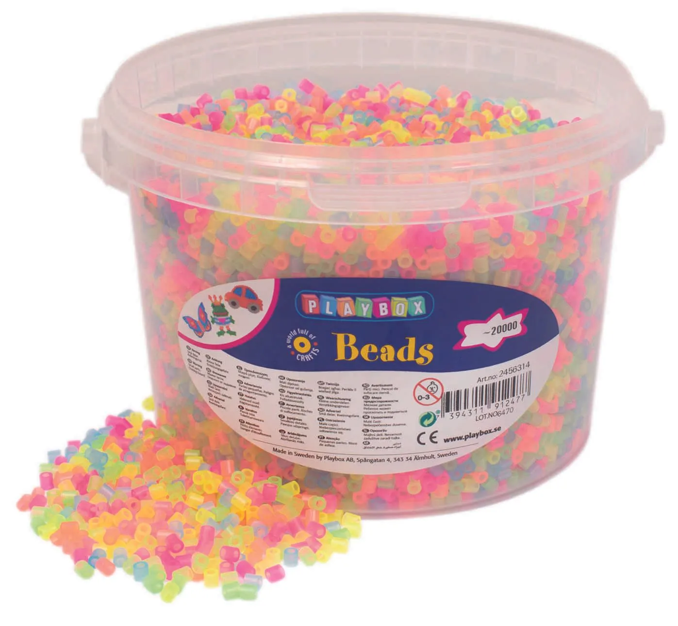 13063_1 Bügelperlen Neon | Dragon Toys