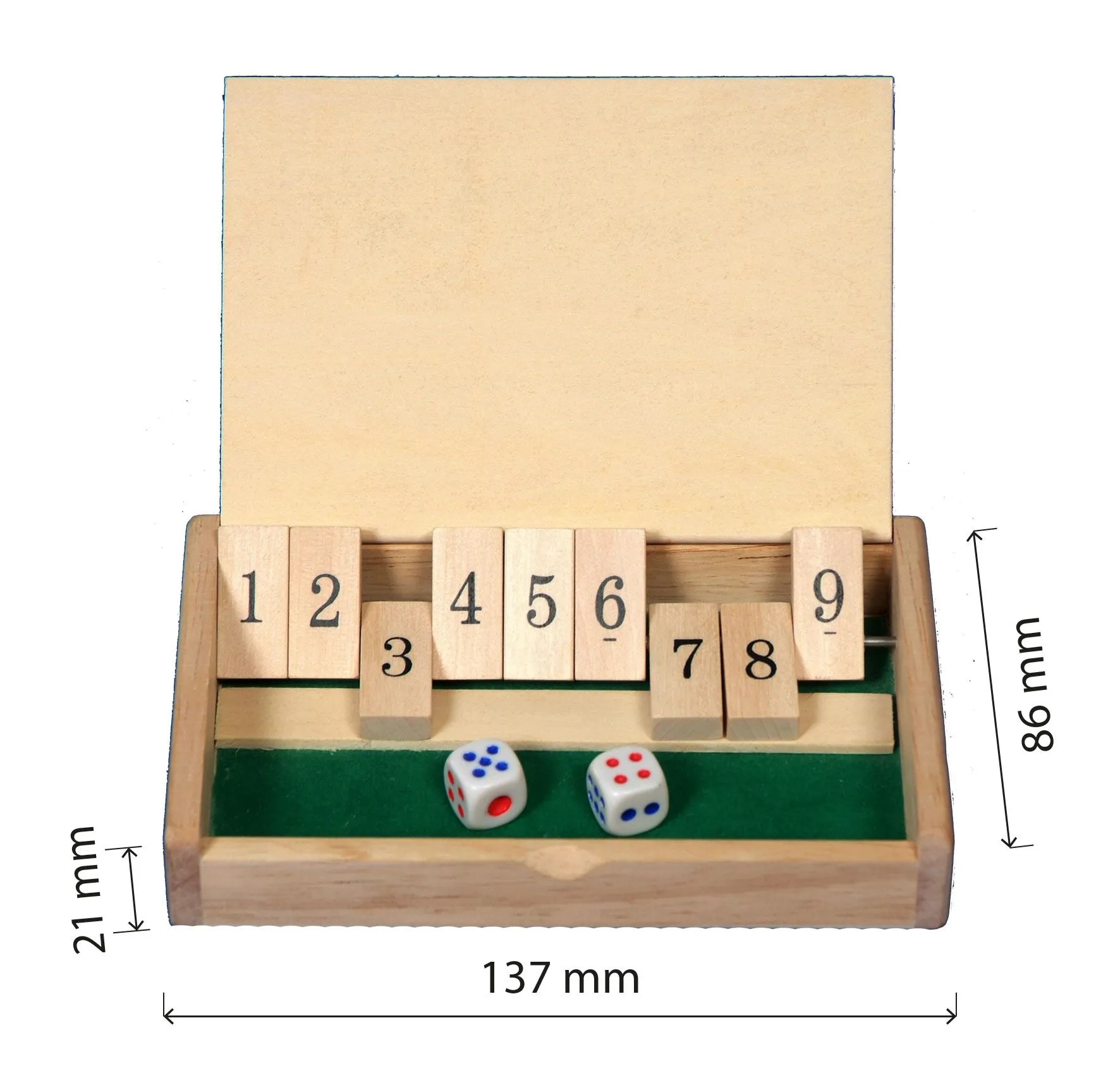 Der kleine Taktiker | Dragon Toys | Reiseausgabe von "Shut the Box"_70024_