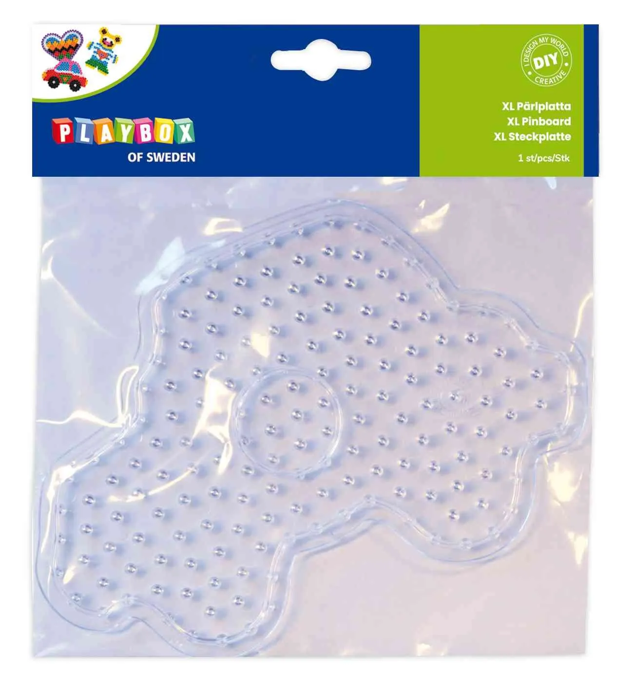 XL Bügelperlen Steckplatten | transparent | 3er Set | Dragon Toys