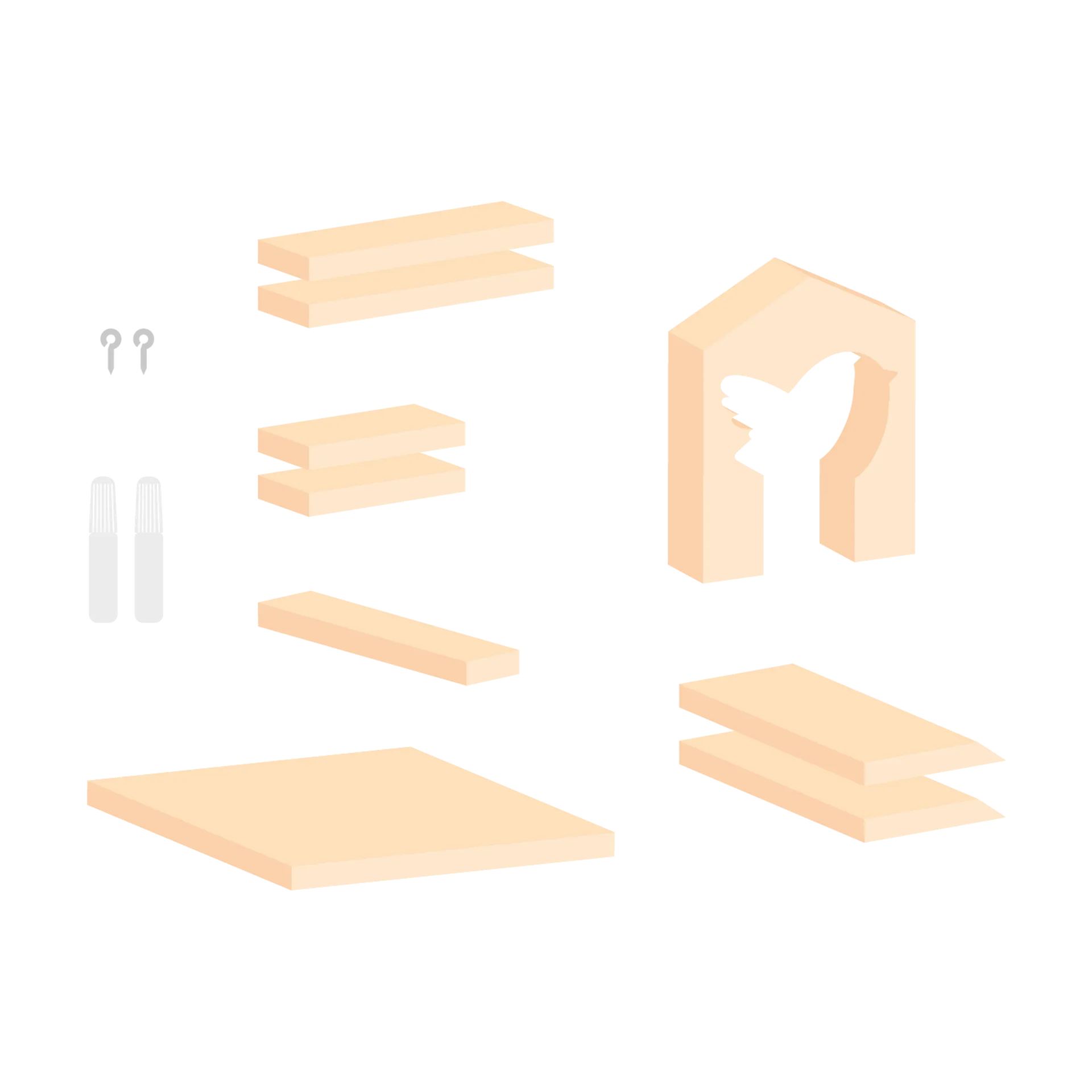 Vogelhaus 2 DIY aus Holz