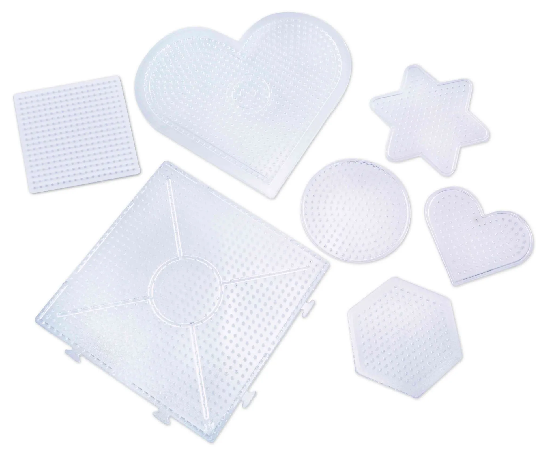 13071_2 Bügelperlen Steckplattenmix transparent | Dragon Toys