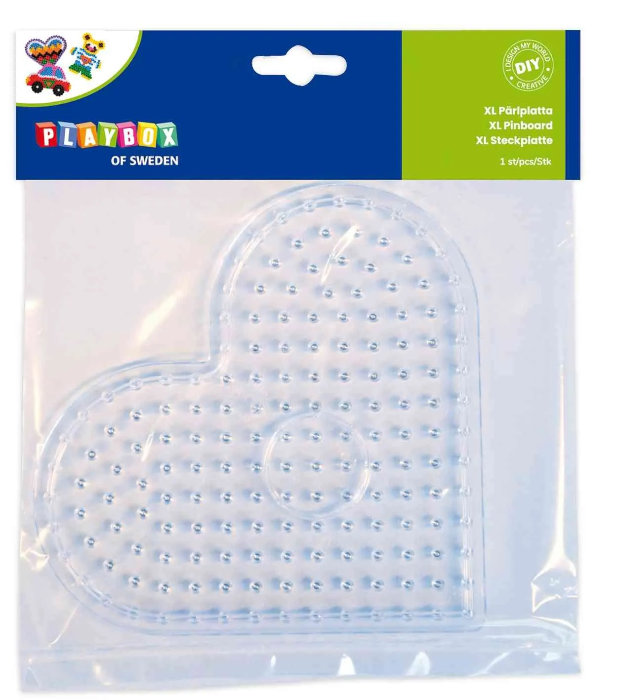 XL Bügelperlen Steckplatten | transparent | 3er Set | Dragon Toys