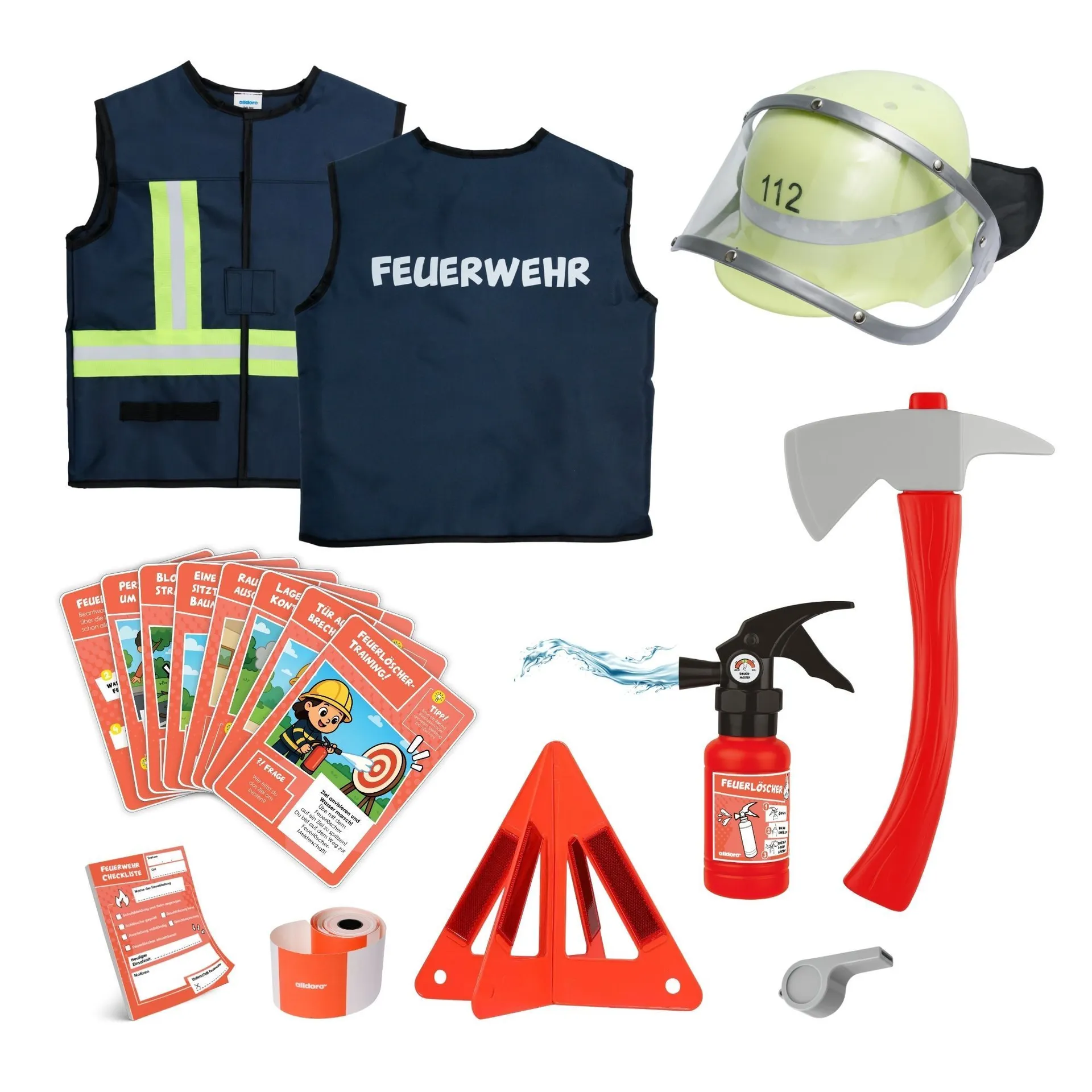 Rollspielset Feuerwehr, Bauleitung, PolizeiRollspielset Feuerwehr, Bauleitung, P_39090_