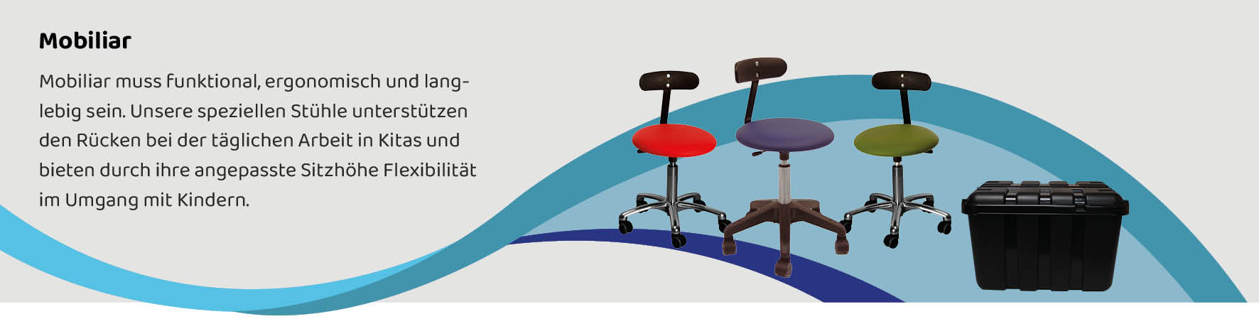 Ergonomische Kita-Stühle mit verstellbarer Sitzhöhe für rückenschonendes Arbeiten – funktionales Mobiliar für den Einsatz in Kindertagesstätten