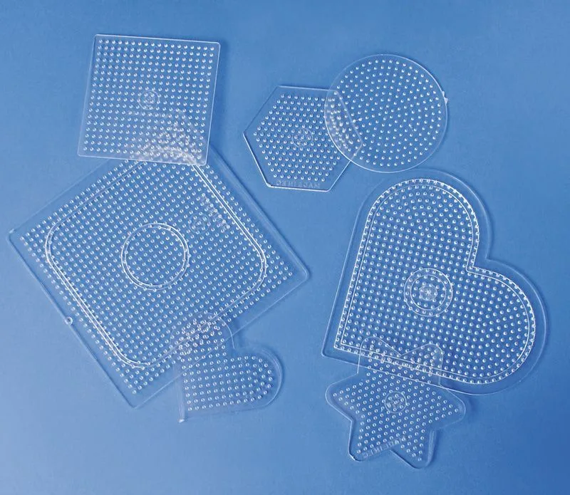 Bügelperlen Steckplattenmix transparent | Dragon Toys
