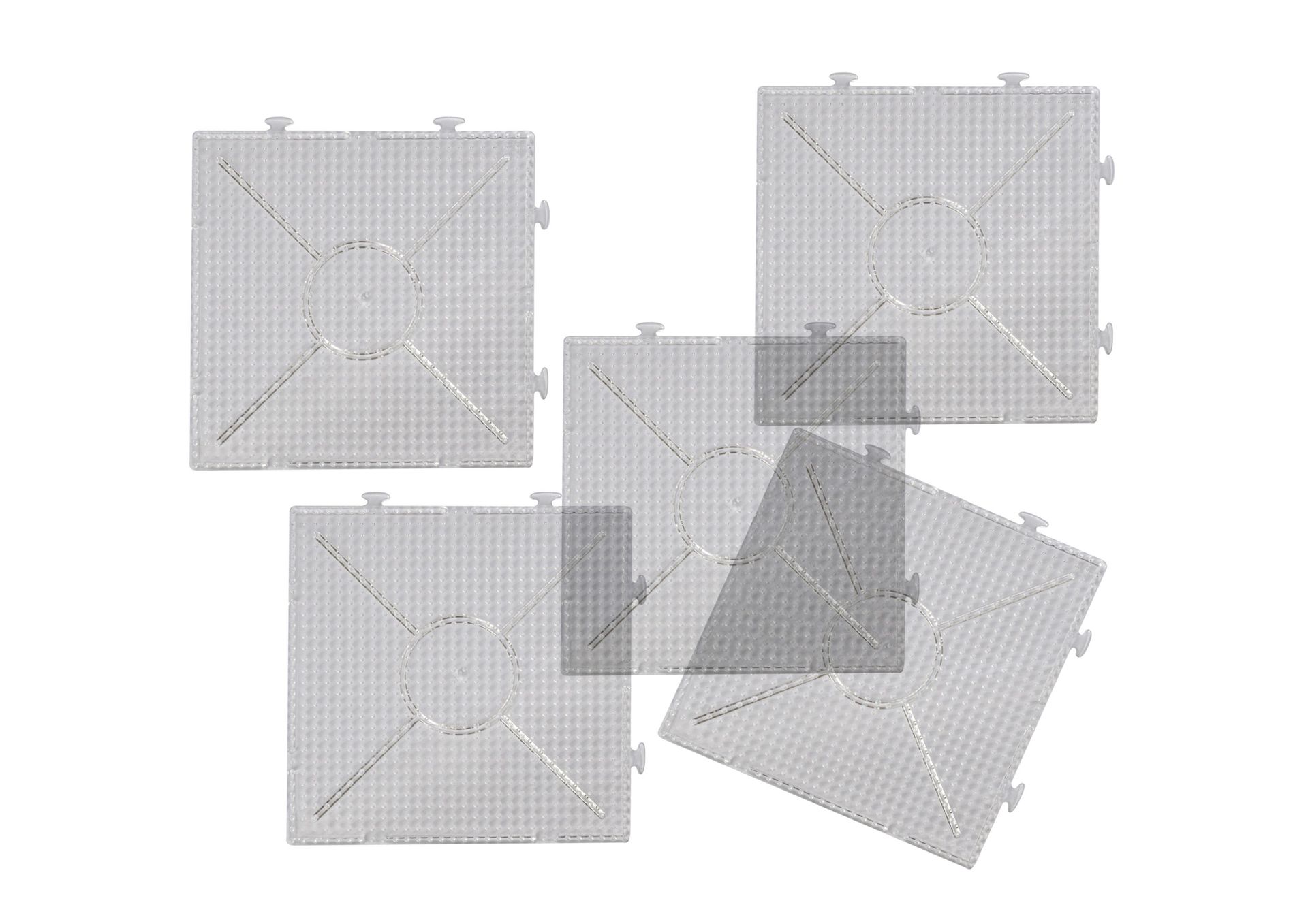 Steckplatten transparent, Quadrat