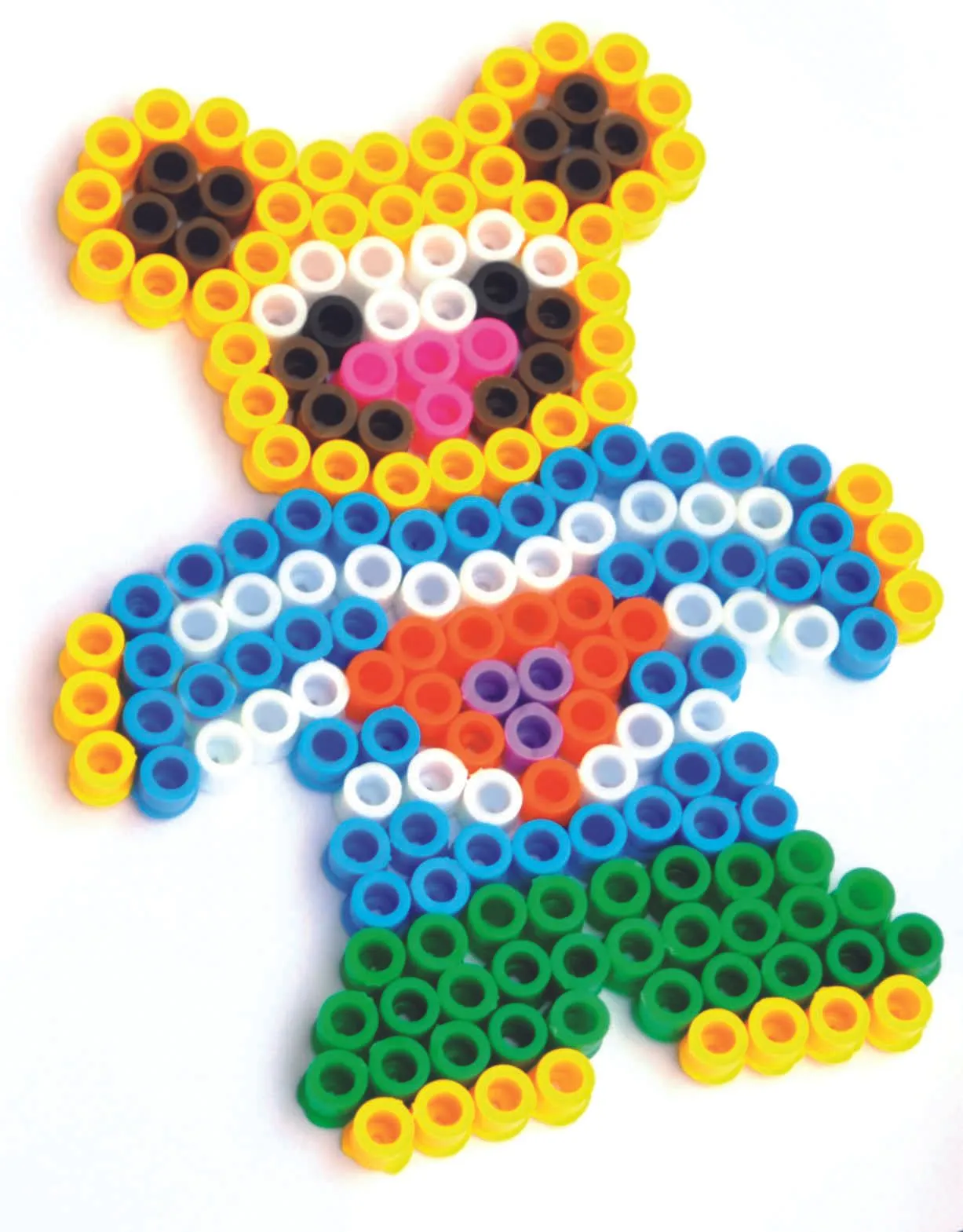 XL Bügelperlen Steckplatten | transparent | 3er Set | Dragon Toys